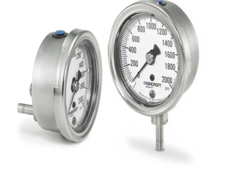 gauge, stainless steel, pressure, tubing, connection, ashcroft